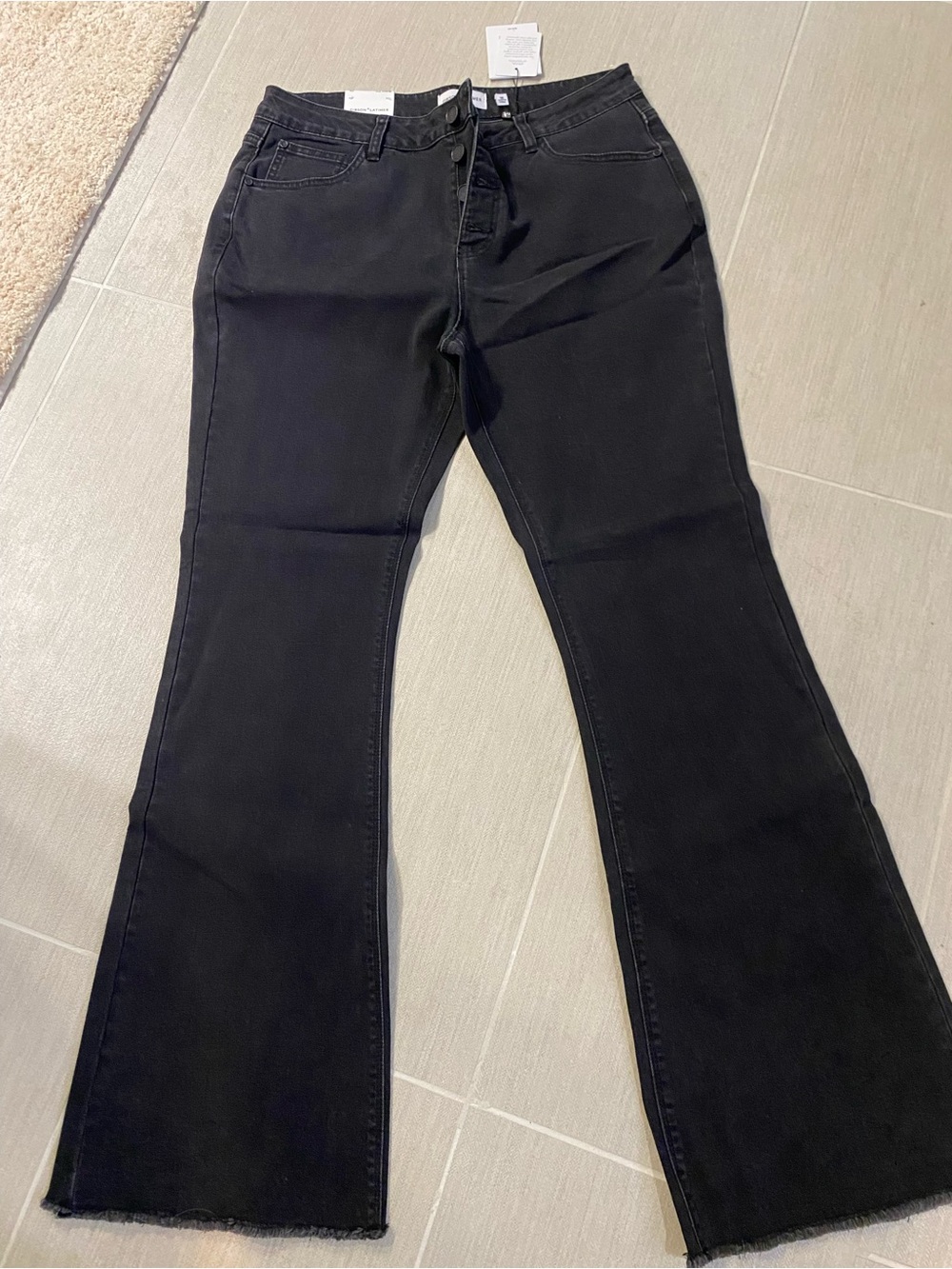Gibson Latimer Black Flare Jeans